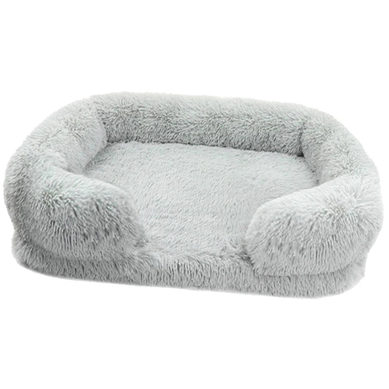 Thickened orthopedic dog bed for large dogs - egg sponge, easy to remove and wash plush cover, durable pet furniture,