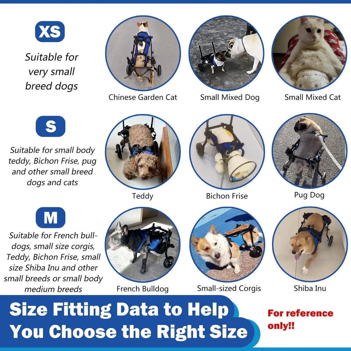 Dog Wheelchair Cart Adjustable Pet Cat Rehabilitation Walking Wheels Aids Mobility Assistance Light Dog Walk Tools
