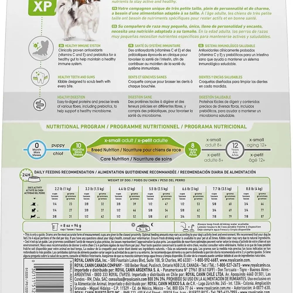 Size Health Nutrition X-Small Adult Dry Dog Food, 14 lb Bag