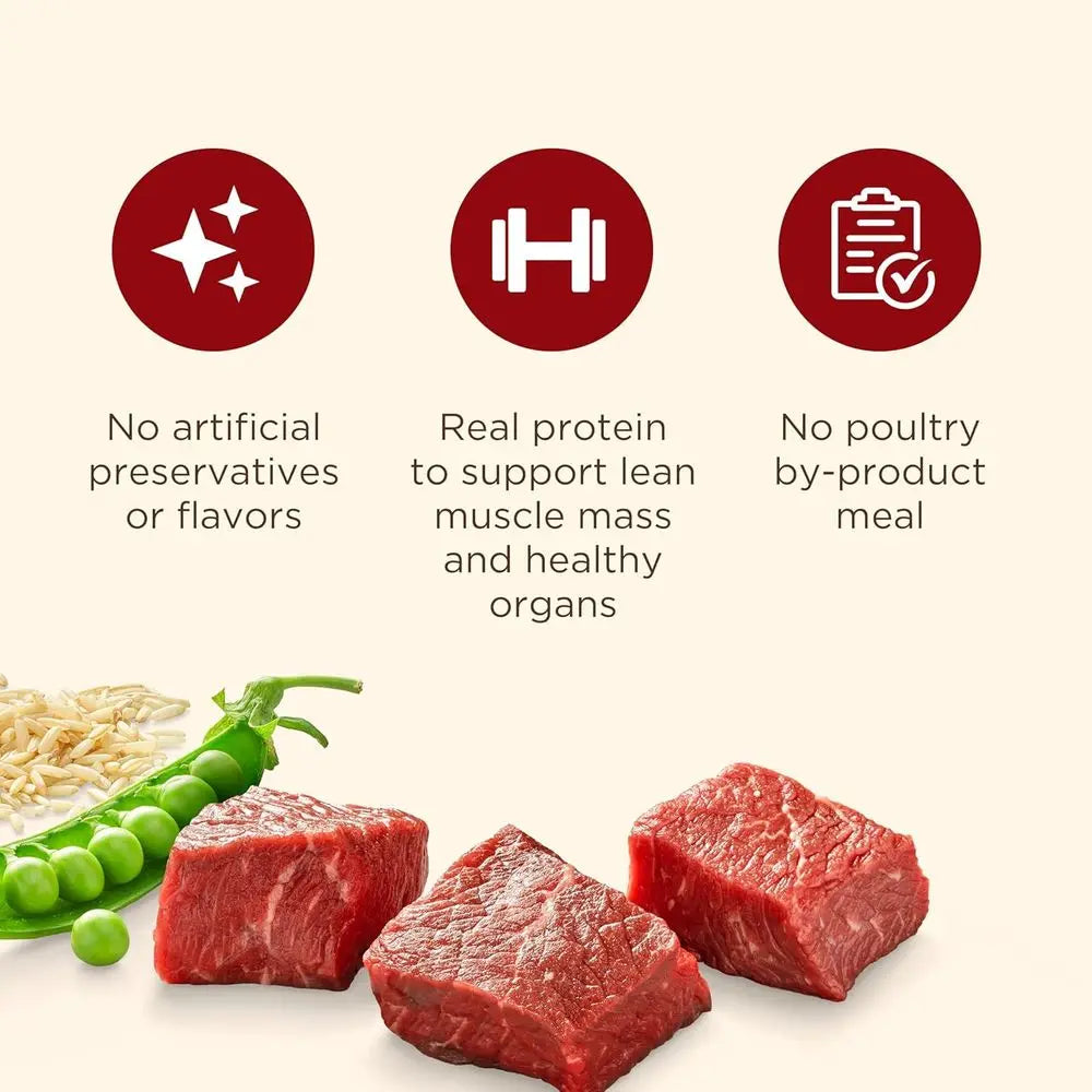 Dry Dog Food, Real Beef, Pea & Brown Rice Recipe Whole Health Blend for Adult Dogs, 40 lb. Bag, Packaging May Vary (Rachael Ray)