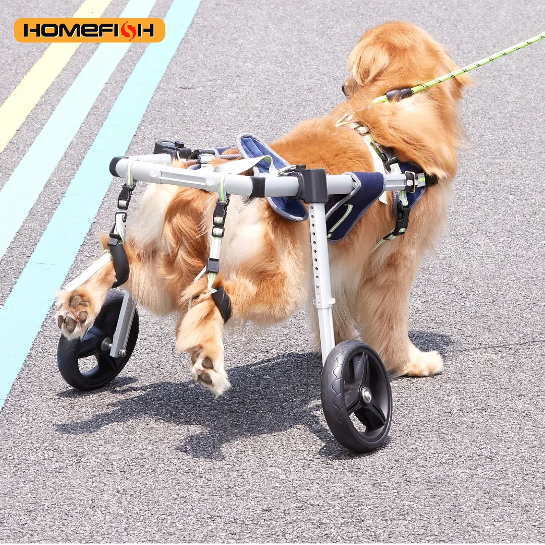 SucceBuy 2 Wheels Dog Wheelchair for Back Legs Pet Wheelchair Dog Cart/Wheelchair for Disabled Paralysis Hind Limb Weak Pet