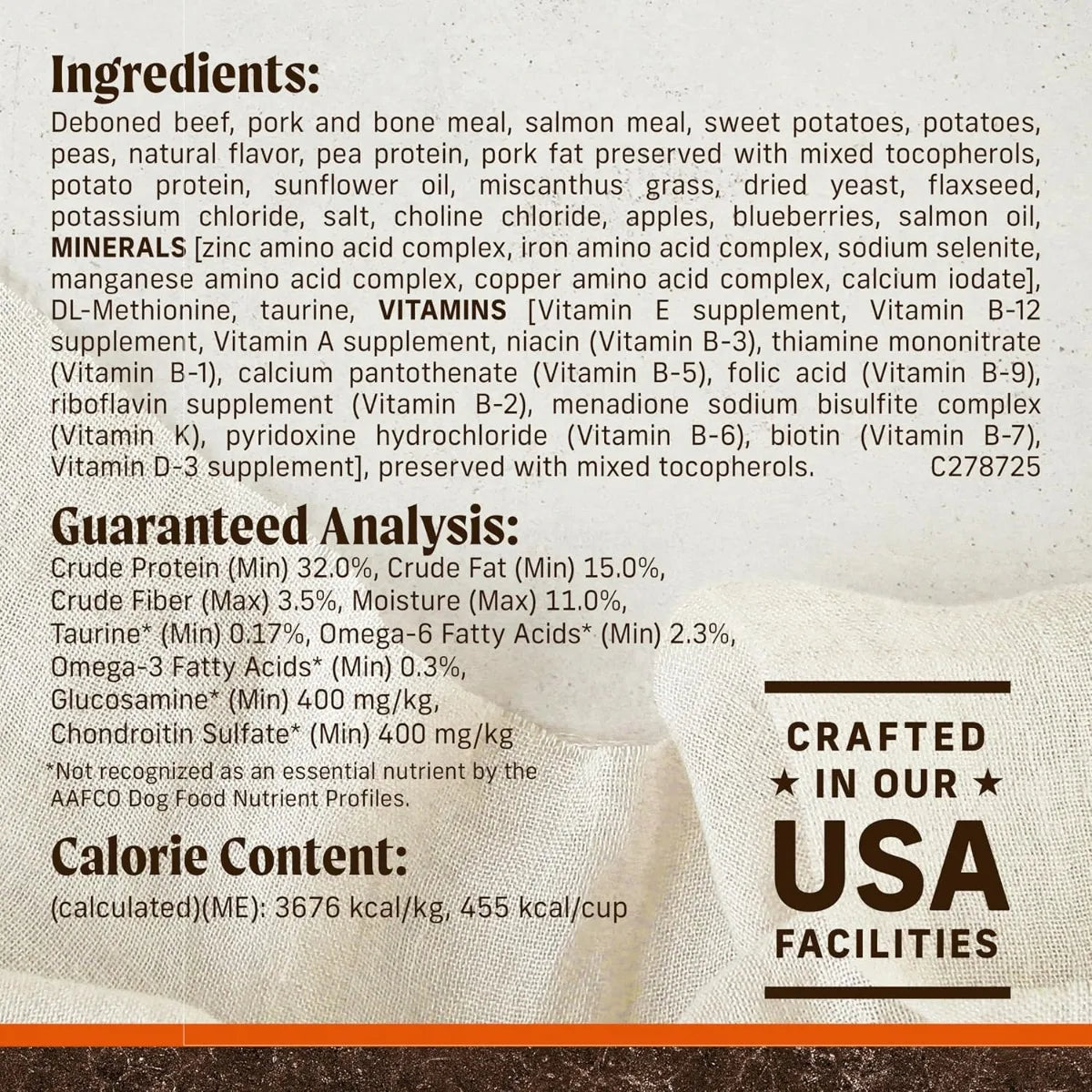 Merrick Premium Grain Free Dry Adult Dog Food, Wholesome And Natural Kibble, Real Texas Beef And Sweet Potato - 30.0 lb. Bag
