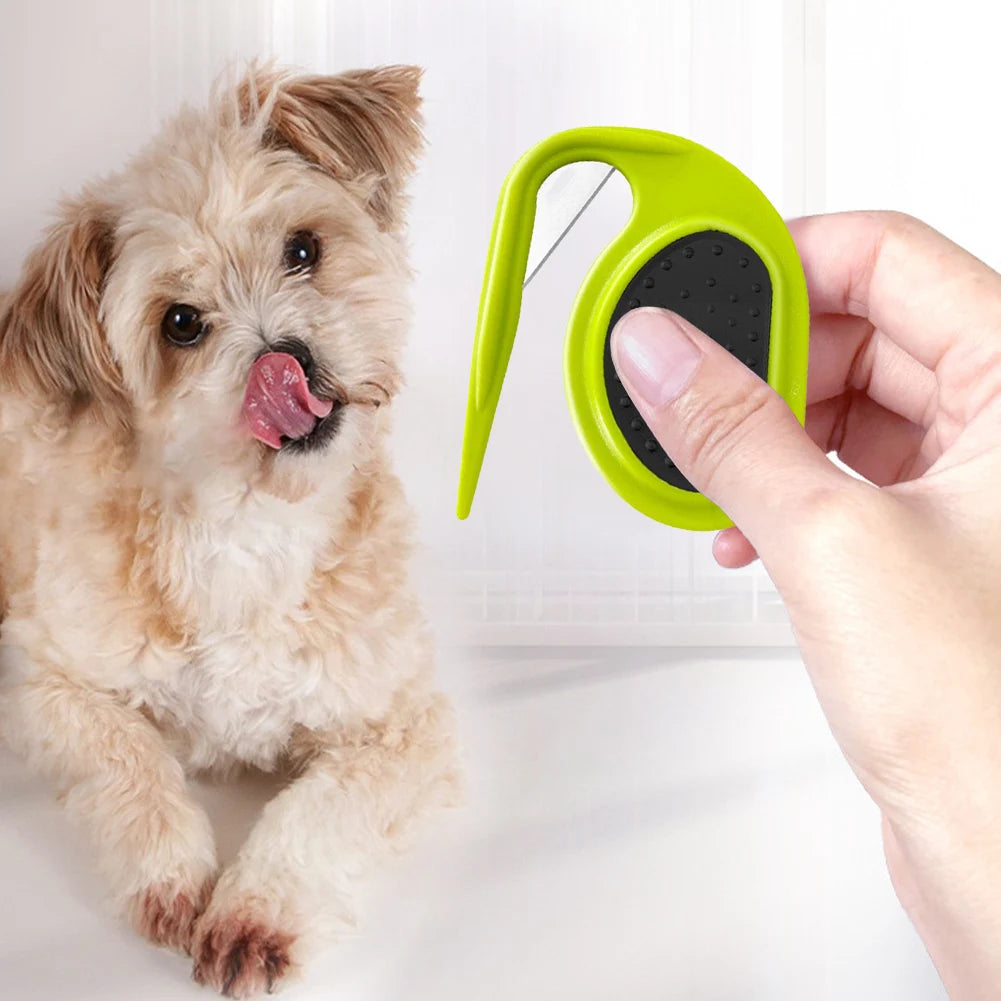 Pet Open Knot Comb Blade Comb Cat Puppy Hair Shedding Carding Trimmer Comb Anti-slip Cat Dog Comb for Dogs Cat Pet Accessories