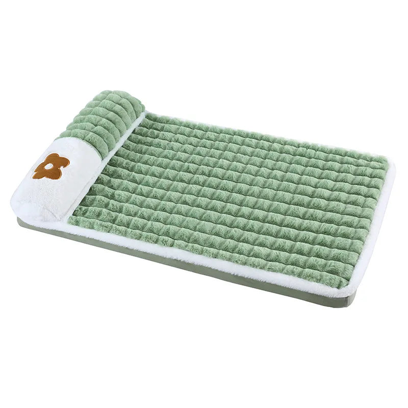 Winter Dog Bed Removable Washable Pet Dog Mat Sofa For Small Medium Large Dogs Cushion Protect Cervical Pet Mat