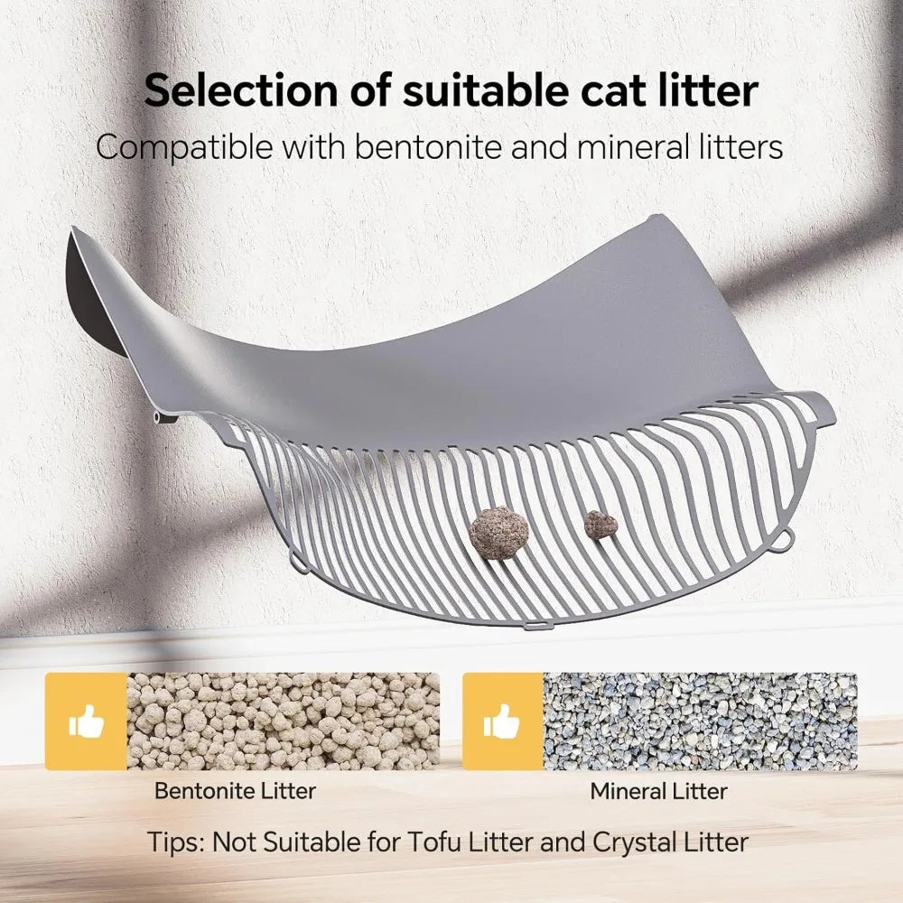 Self Cleaning Cat Litter Box | Open-Top Automatic for Multiple Cats (Safety Sensors) | Includes Liner Bags & Litter Mat